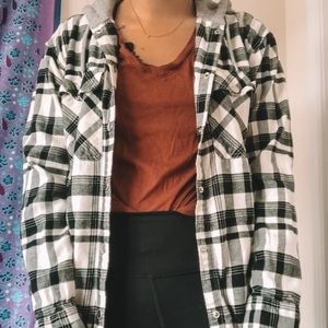 H&M Flannel Hooded Jacket